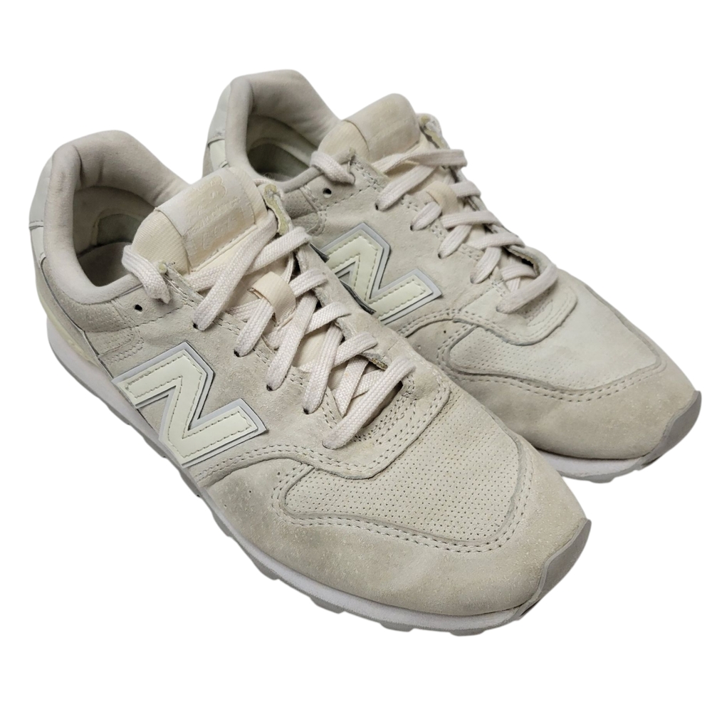 New Balance 696 Beige Cream Classic Retro Womens Sneakers 7